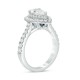 Love Collection 1-3/4 CT TW Certified Pear-Shaped Diamond Frame Engagement Ring in 14K White Gold (I/SI2)