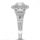 WISH Ring 1-1/2 ct tw Oval/Round Diamonds 14K White Gold