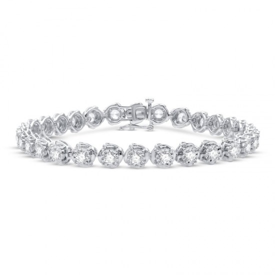 Diamond Bracelet 3 ct tw 10K White Gold 75