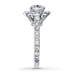 Engagement Ring 2-3/4 ct tw Diamonds 14K White Gold