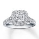 Engagement Ring 2-1/6 ct tw Diamonds 14K White Gold