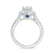 Love Collection 1-3/4 CT TW Certified Pear-Shaped Diamond Frame Engagement Ring in 14K White Gold (I/SI2)