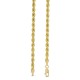 3mm Rope Chain Necklace in Hollow 14K Gold - 18