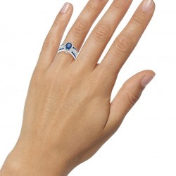 Sapphire (2-3/4 ct. t.w.) Ring in 14k White Gold