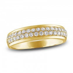 Wedding Band 1/2 ct tw 14K Yellow Gold 5.0mm