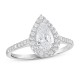 Diamond Engagement Ring 1-1/5 ct tw Pear-shaped 18K White Gold