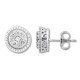 Diamond Earrings 1/2 ct tw Round-cut 10K White Gold