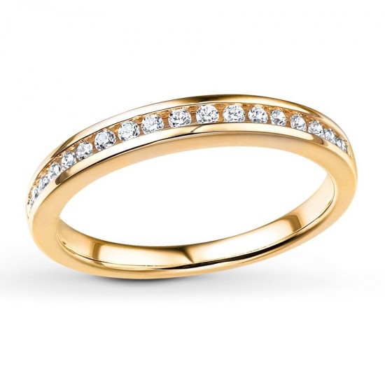 Diamond Wedding Band 1/5 ct tw 14K Yellow Gold