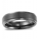 Men's Black Tungsten Carbide wedding band 6mm