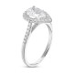 Diamond Engagement Ring 1-1/5 ct tw Pear-shaped 18K White Gold