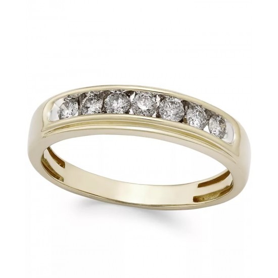 Men's Diamond Band (1/2 ct. t.w.) in 10k Gold