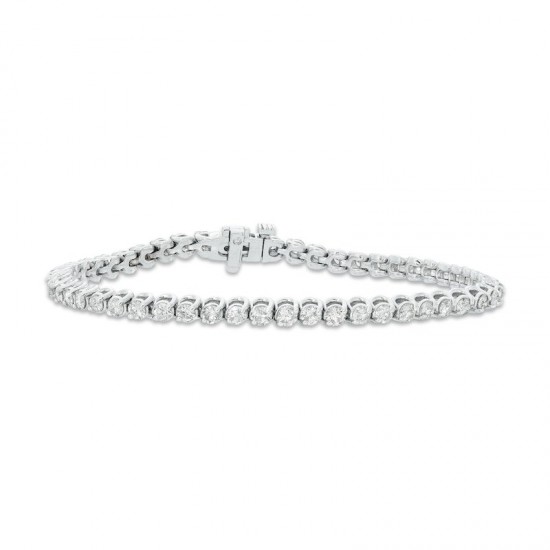 4 CT TW Diamond Tennis Bracelet in 10K White Gold