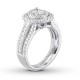 Oval Diamond Ring 1-3/8 ct tw 14K White Gold