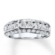 Hearts Desire Anniversary Band 2 ct tw Diamonds 18K White Gold