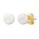 Vintage Baroque Pearl Earrings 8mm