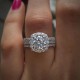 Lab-Created Diamonds 14K White Gold Engagement Ring