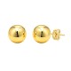 Ball Stud Earrings 6mm Yellow Gold