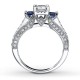 Sapphire Ring 1 ct tw Princess-cut 14K White Gold