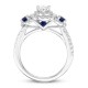 WISH Ring 1 ct tw Diamonds  Sapphires 14K White Gold