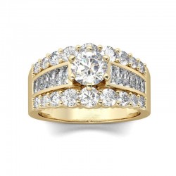 1 CT. T.W. Diamond Bridal Set in 18K Yellow Gold