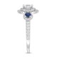 WISH Ring 1 ct tw Diamonds  Sapphires 14K White Gold