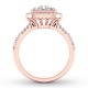 Diamond Engagement Ring 3/4 ct tw Round-cut 14K Rose Gold