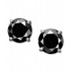 Black Diamond Stud Earrings