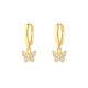 Butterfly Earrings 14K Yellow Gold