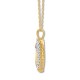 Diamond Heart Necklace 1 ct tw Round-cut 14K Yellow Gold