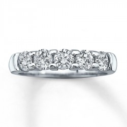 Diamond Anniversary Band 1 ct tw Round-cut 14K White Gold