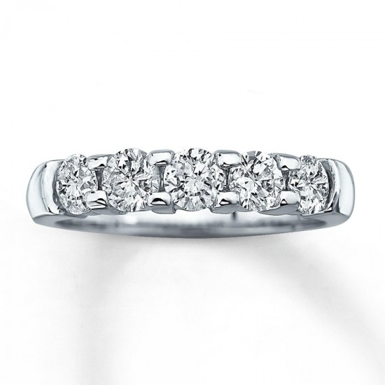 Diamond Anniversary Band 1 ct tw Round-cut 14K White Gold