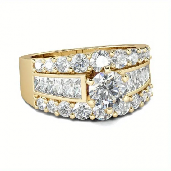 1 CT. T.W. Diamond Bridal Set in 18K Yellow Gold