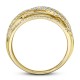 Diamond Ring 5/8 ct tw Crossover 14K Yellow Gold 