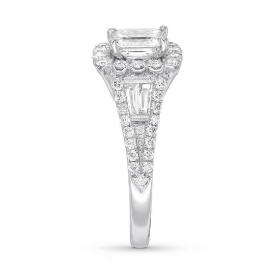 Engagement Ring 1-7/8 ct tw Diamonds 14K White Gold