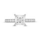 Artistry Princess-Cut Lab-Created Diamond Engagement Ring 2-1/2 ct tw 14K White Gold